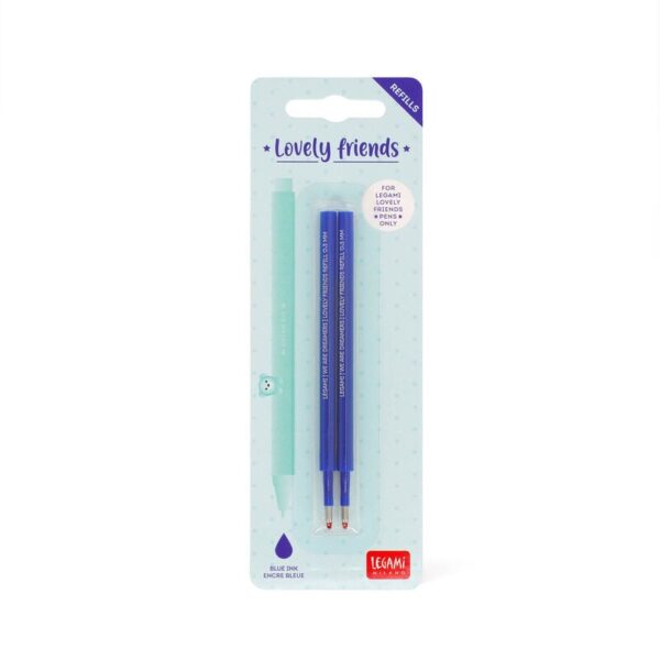 Set di 2 Refill per Penna Gel Lovely Friends Blu su linait