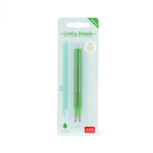 Set di 2 Refill per Penna Gel Lovely Friends Verde su linait