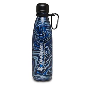 Borraccia Invicta 500ML Inox 304 Termica con Moschettone Ziply Indigo su linait