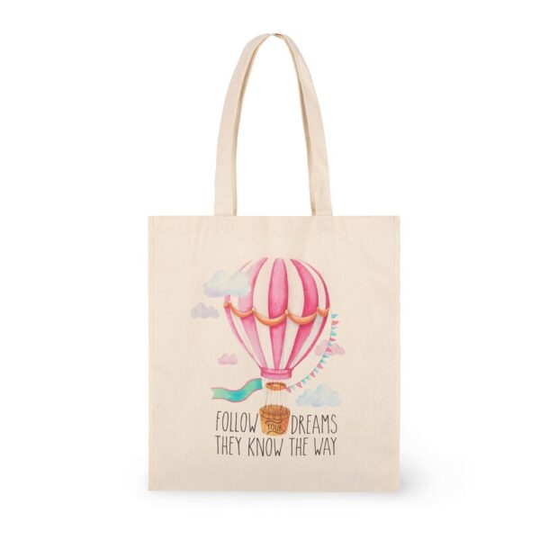 Borsa di Cotone Legami Tote Bag Follows Your Dream They Know The Way su linait