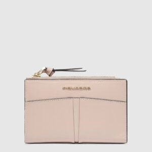 Portafoglio Piquadro Donna Piccolo in Pelle Ashley Rosa su linait