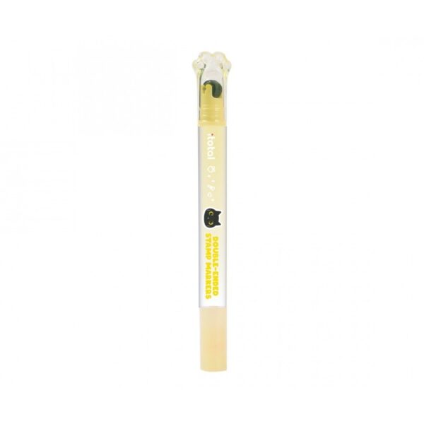Evidenziatore 2 in 1 con Timbro a Rullo Giallo su linait