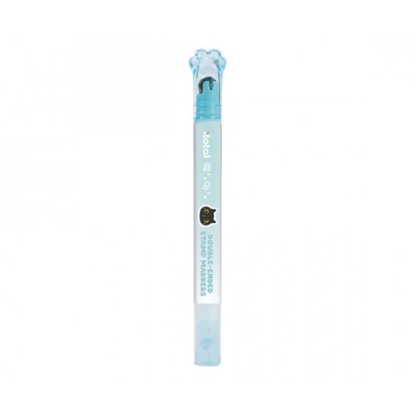 Evidenziatore 2 in 1 con Timbro a Rullo Verde su linait