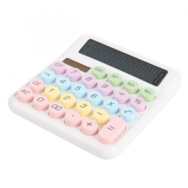 Calcolatrice Candy MACARON Bianca 2