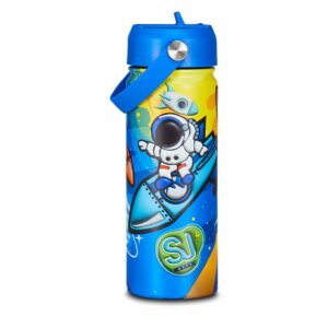 Borraccia SJ GANG Seven 500ML Inox 304 Termica beccuccio retrattile Flyrocket Boy su linait