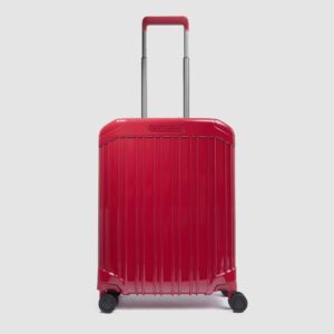 Trolley Piquadro Cabina Rigido Ultra Slim a Quattro Ruote PQ-Light Rosso Ciliegia su linait