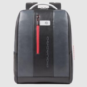 Zaino Piquadro porta PC/iPad con cavo antifurto in pelle Urban grigio nero CA4818UB00/GRN