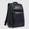 6 in Pelle Blue Square Blu su linait