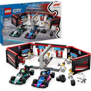 LEGO City - Garage con Monoposto Mercedes-AMG e Alpine F1 su linait