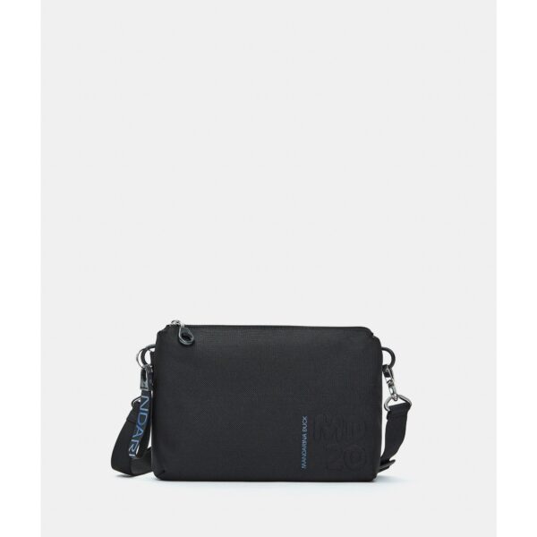 Borsa Donna a Tracolla Hobo Media Doppio Scomparto Mandarina Duck MD20 Nera su linait