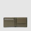 Portafoglio Piquadro Uomo Con Portamonete in Pelle Atlas Verde su linait