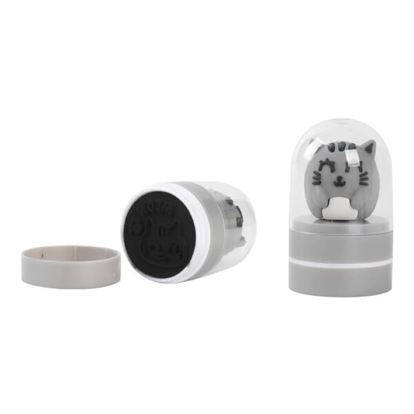 Mini Timbro Grey Cat su linait