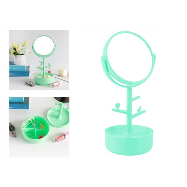 Specchio con Portagioie Verde su linait