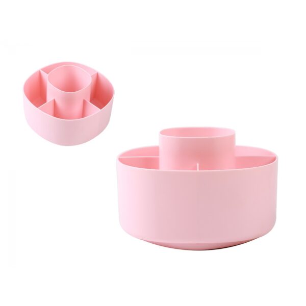 Organizer per trucchi Rotondo Rosa su linait
