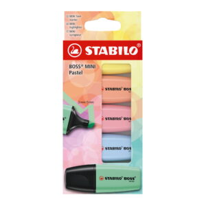 Evidenziatori Stabilo BOSS MINI Pastel confezione 5 Colori Assortiti su linait