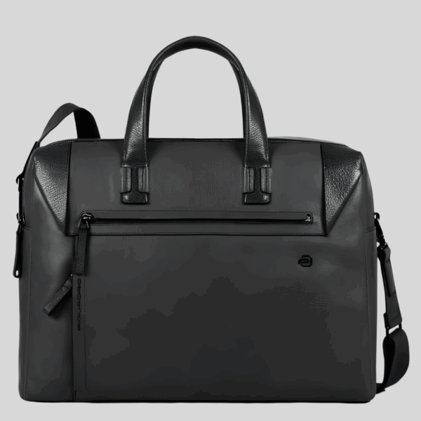 Cartella Piquadro porta pc 2 manici 2 scomparti pelle Pan Avio nero - CA4256S94/N