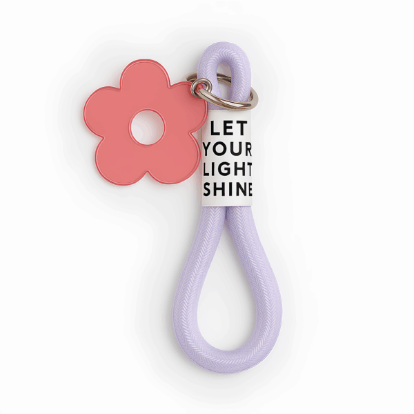 Portachiavi Cartomania Let Your Light Shine Viola su linait