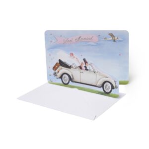 Biglietto d'Auguri di Compleanno Large WEDDING CAR su linait