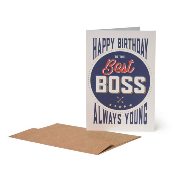 Biglietto d'Auguri di Compleanno Large BOSS su linait