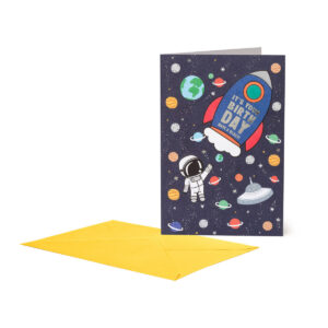 Biglietto d'Auguri di Compleanno Large SPACE su linait