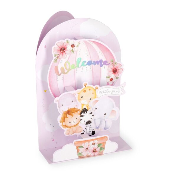 Biglietto Pop Up BABY GIRL su linait