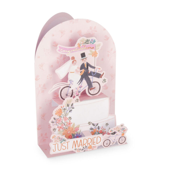 Biglietto Pop Up WEDDING CAKE su linait