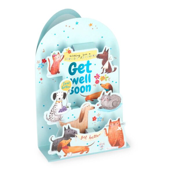 Biglietto Pop Up GET WELL SOON su linait