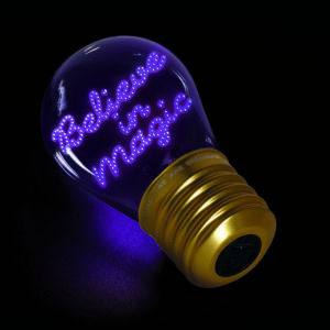 Lampada da Tavolo a Forma di Lampadina Bulb Fiction Belive in Magic su linait
