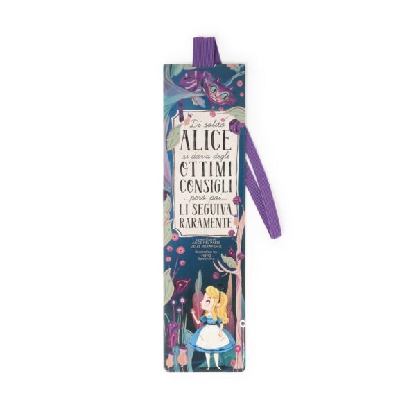 Segnalibro Bookmark ALICE IN WONDERLAND su linait