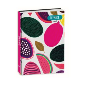 Diario TEENACE Pocket Datato12 mesi 2025/26 Cartonato Rosa/Argento 11.5x15.5cm su linait