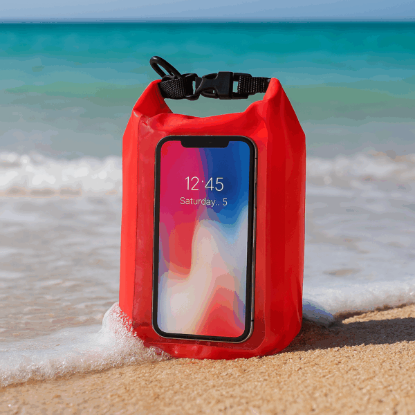 Borsa Impermeabile Con Alloggio Trasparente per Smartphone Colori Assortiti su linait