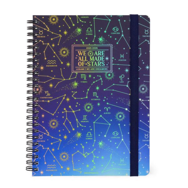 Agenda 16 Mesi Settimanale Spiralata Legami Large Con Notebook 2025/2026 Stars su linait
