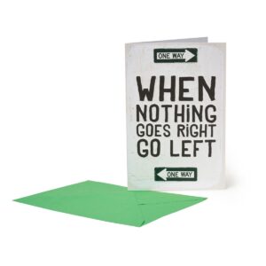 LARGE GREETING CARD - GREETING CARD - WHEN NOTHING su linait