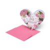 LARGE GREETING CARD - GREETING CARD - JUST MARRIED HEART - HEART su linait