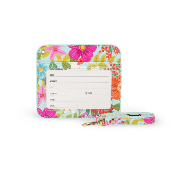 Porta Badge Badge Holder Flowers su linait