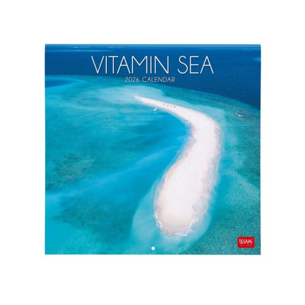 Calendario Da Parete Grande 12 Mesi Legami 2026 30x29 cm Vitamin Sea su linait