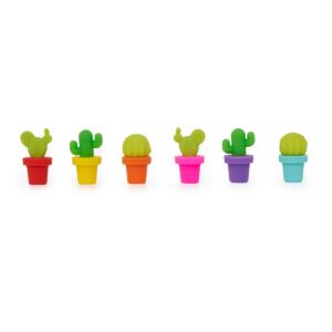 Set di 6 Segnabicchieri Fiesta Cactus su linait