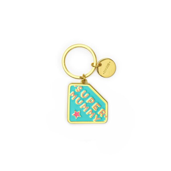 Portachiavi in Metallo Smaltato What a Key Ring! Super Mummy su linait