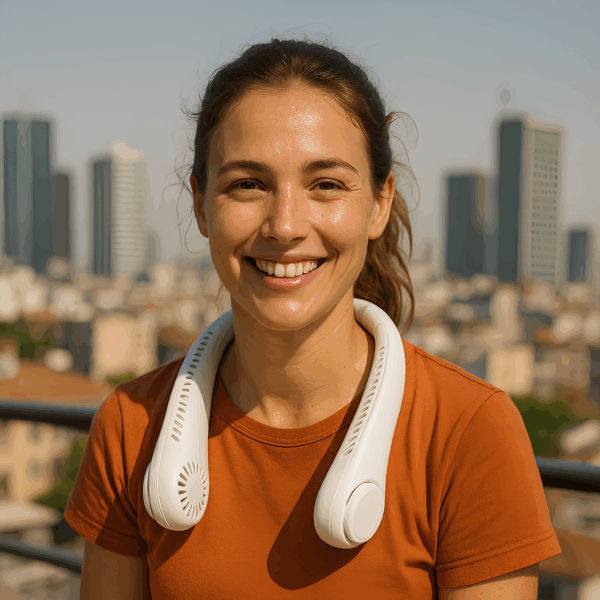 Fun Ventilatore Portatile da Collo con Ricarica Usb su linait