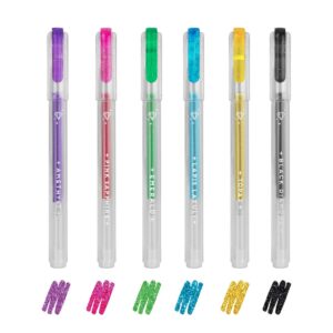Set di 6 Mini Penne Gel Glitterate Shine Like A Diamond Multicolore su linait