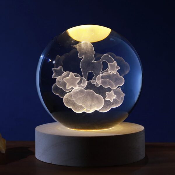 Lampada Led Sfera Unicorno USB