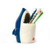 Portapenne in Ceramica Desk Friends Shark su linait
