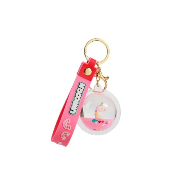 Portachiavi Liquid A Sfera Unicorn