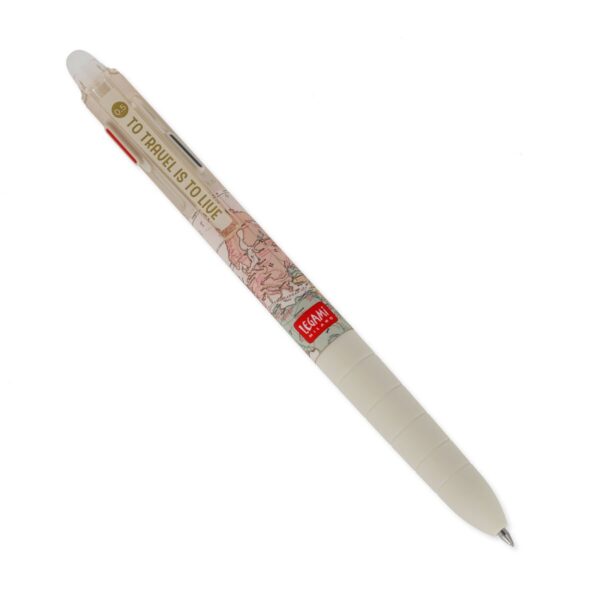 Penna Gel Cancellabile 3 Colori Make Mistakes Travel su linait