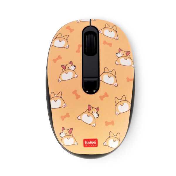 Mouse Wireless con Ricevitore USB Corgi su linait