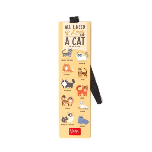 Segnalibro Bookmark LOVE E CATS su linait