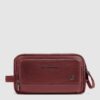 Beauty Case Piquadro In Pelle Marrone su linait