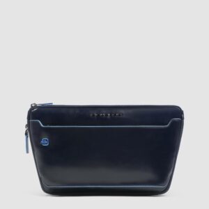 Marsupio Piquadro Piatto Espandibile in Pelle Blue Square Blu su linait
