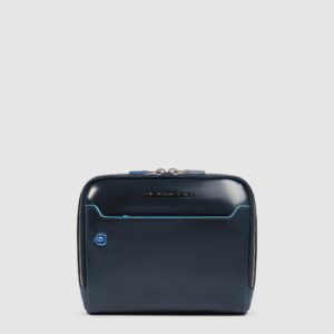 Borsello Piquadro Uomo Schermato in Pelle Blue Square Blu su linait