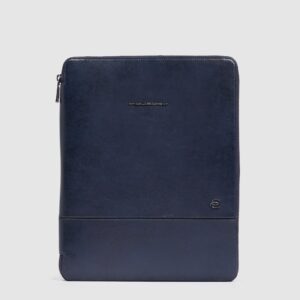 Portablocco Piquadro con Scomparto per Tablet in Pelle Blu su linait